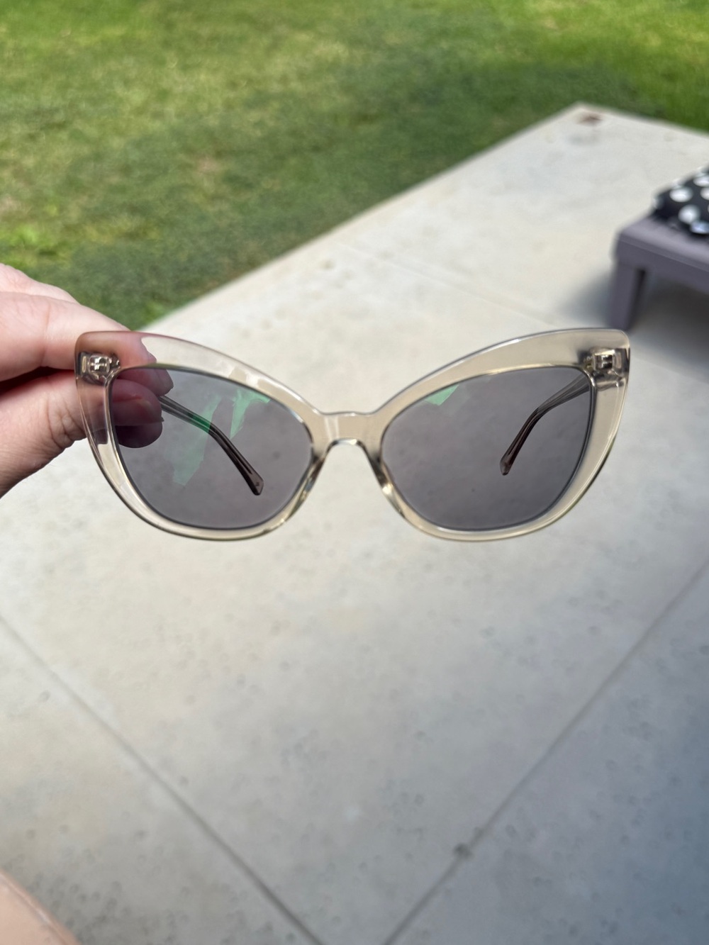 Clear Frame Cat Eye Sunglasses or Glasses